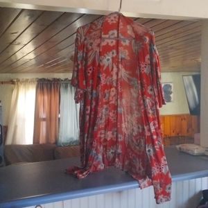 Maurice's kimono floral 2X